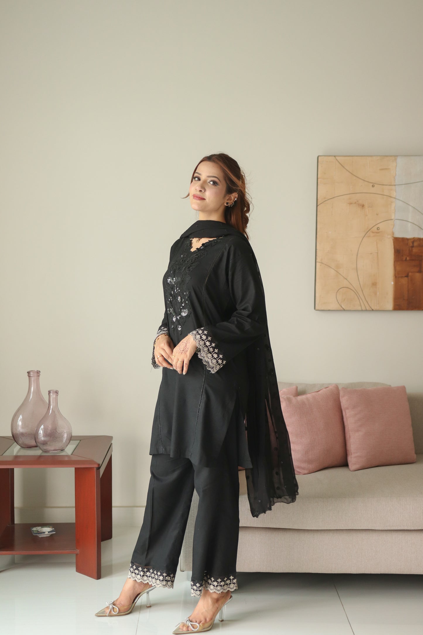 Onyx 2-piece pure cotton dress