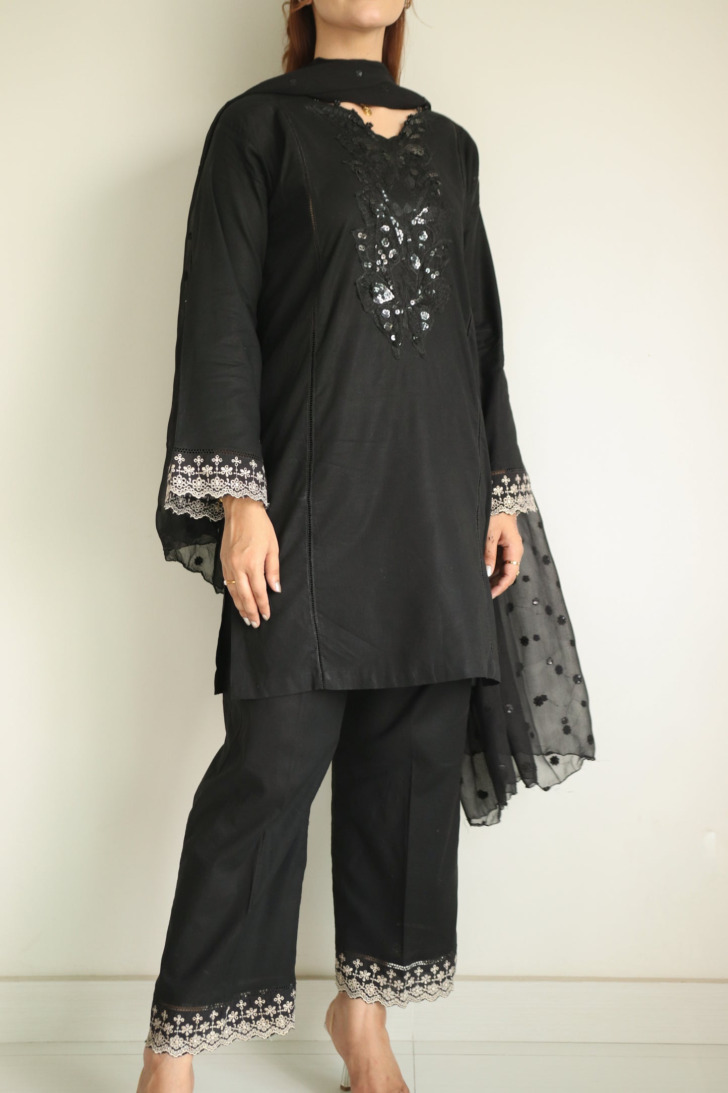 Onyx 2-piece pure cotton dress