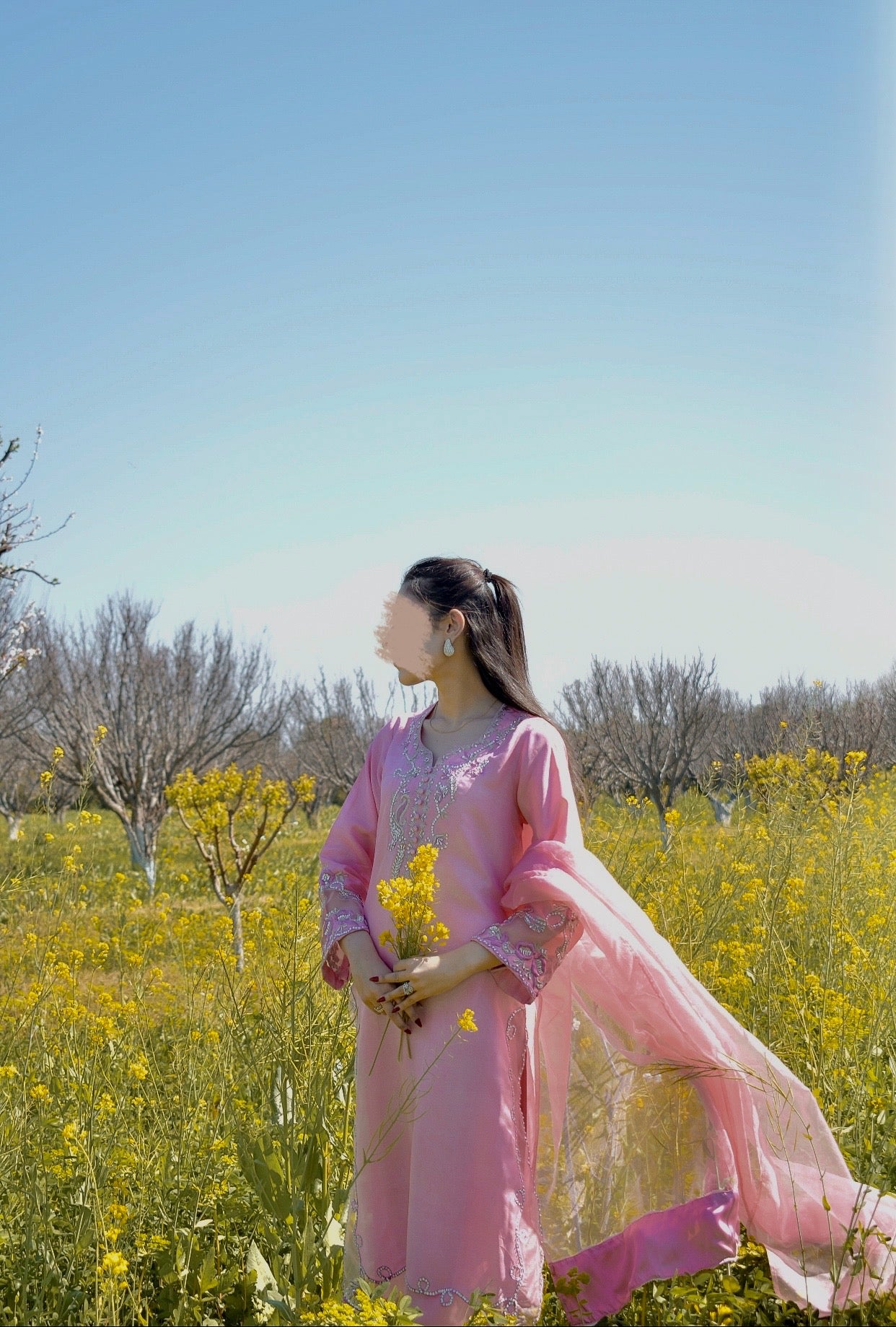 Lima 3 Piece pure tussle silk Dress