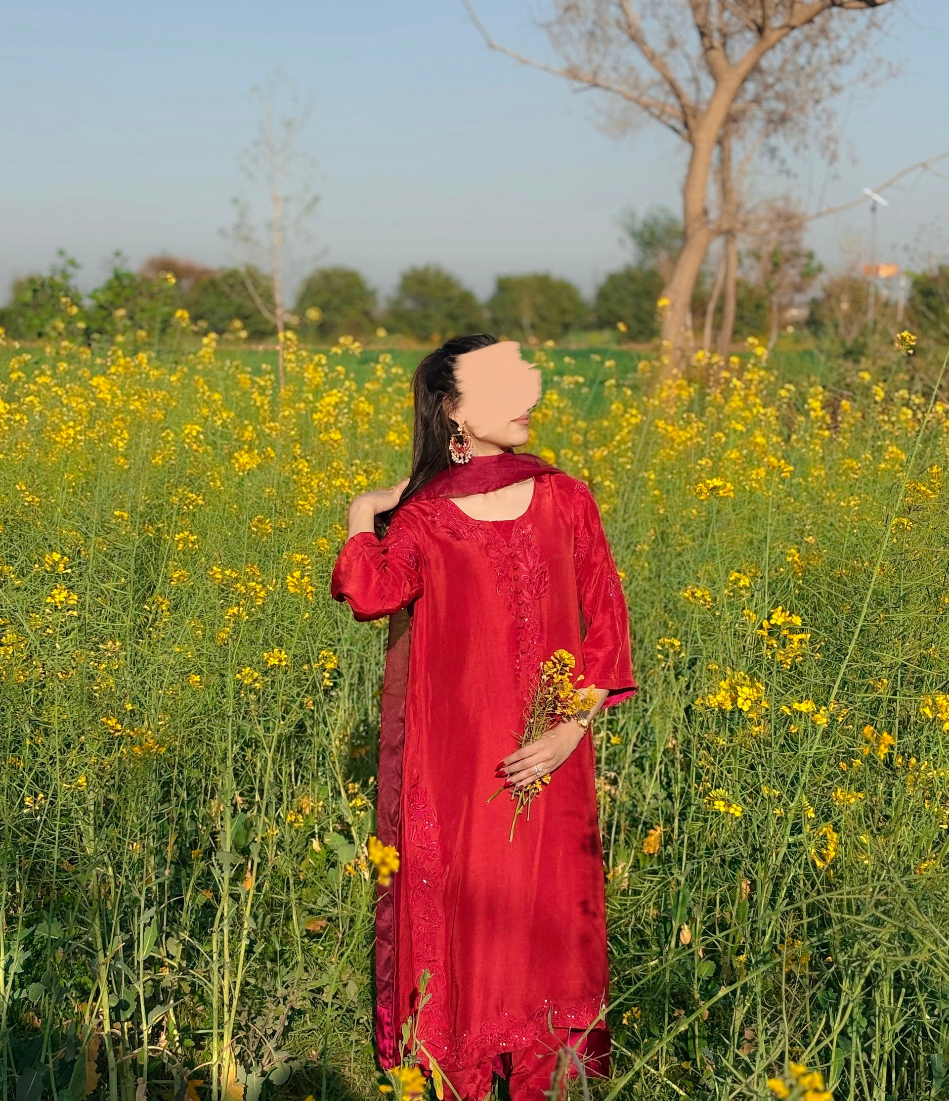 Girls Dpz Stylish Red Dress Anandi Co Ord