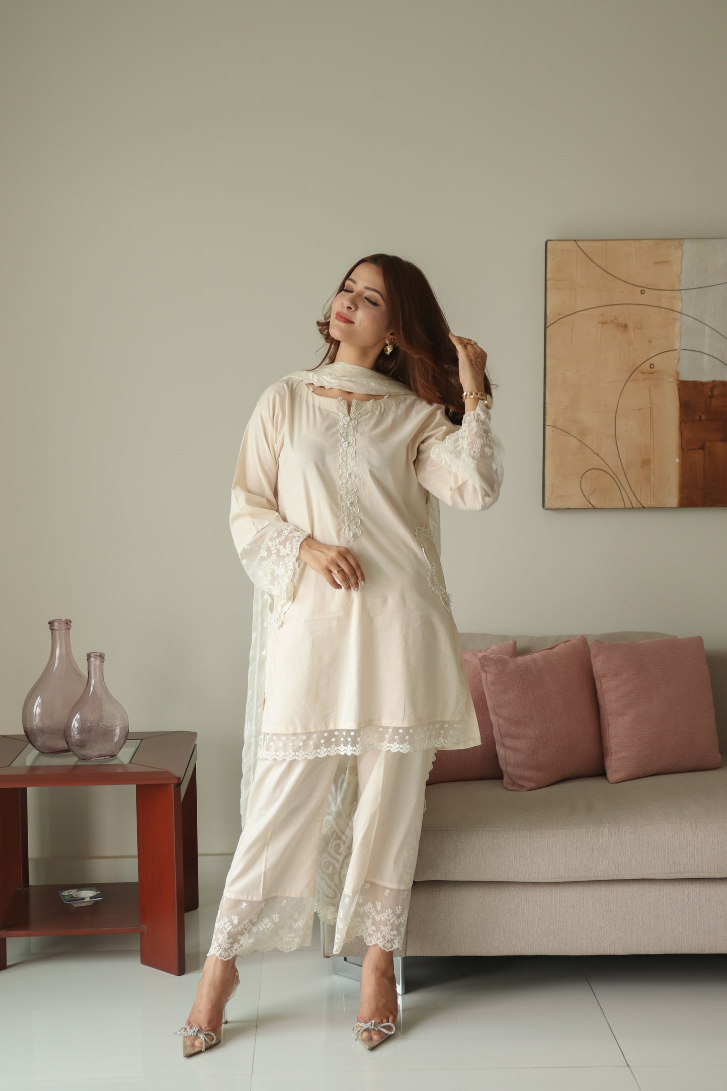 PEARL 2-piece pure cotton dress