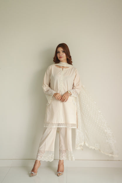 PEARL 2-piece pure cotton dress