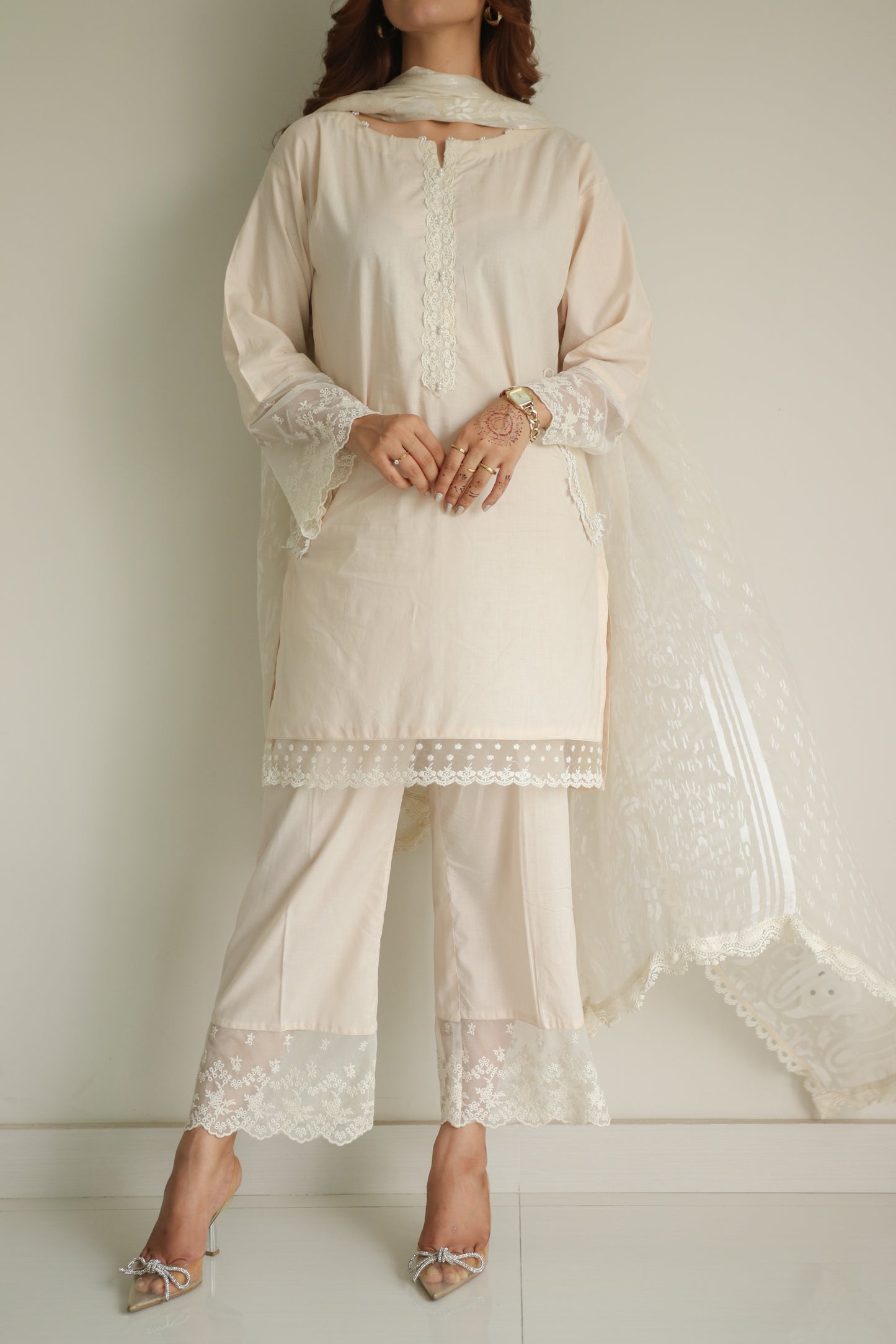 PEARL 2-piece pure cotton dress