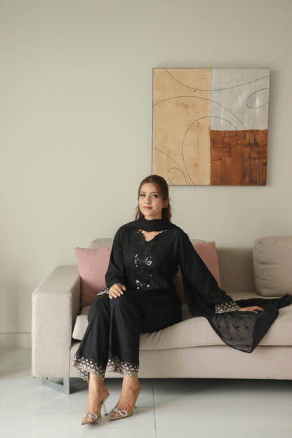 Onyx 2-piece pure cotton dress