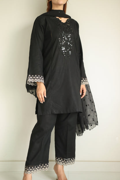 Onyx 2-piece pure cotton dress