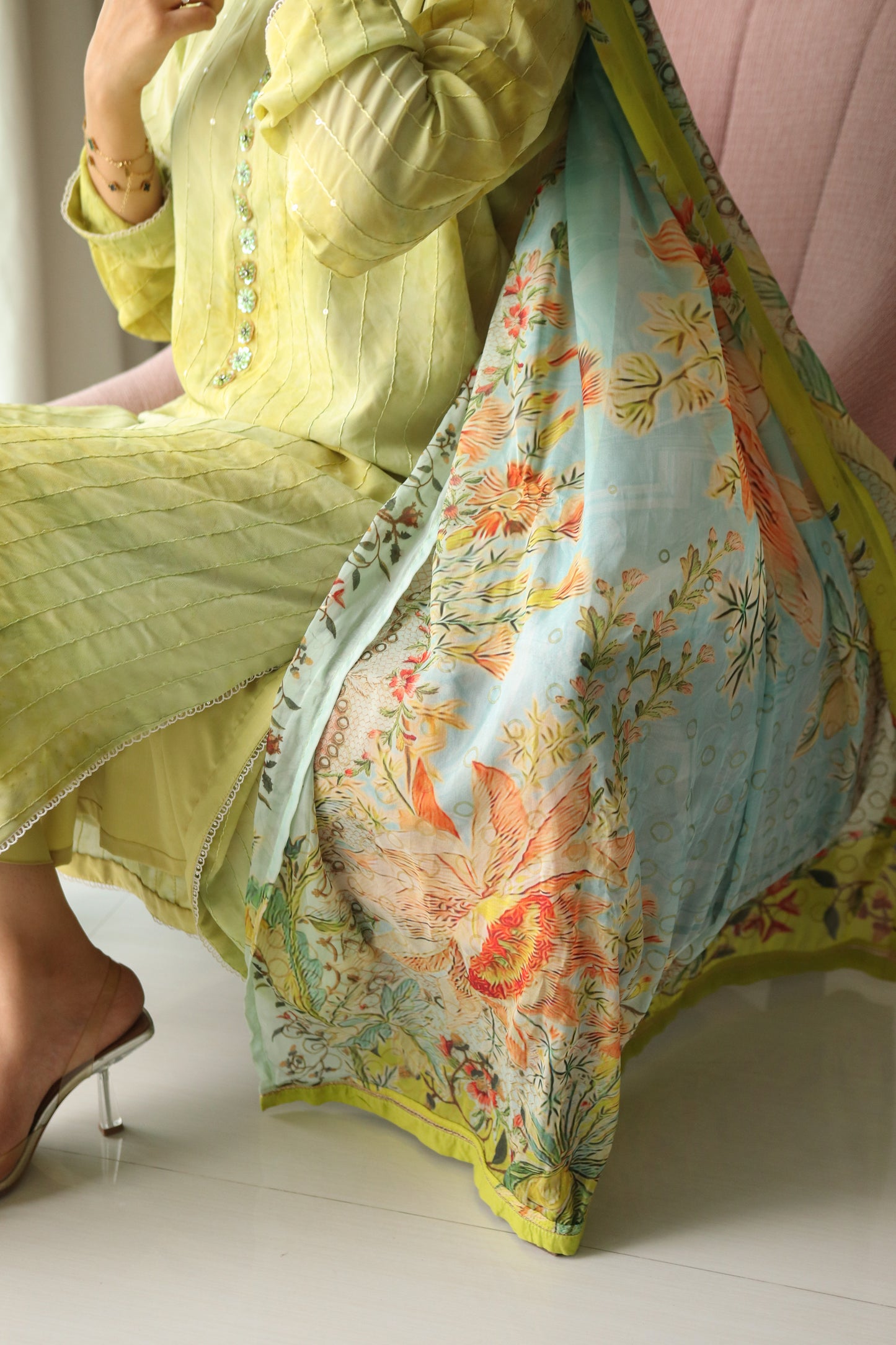 CITRON 2-piece georgette dress