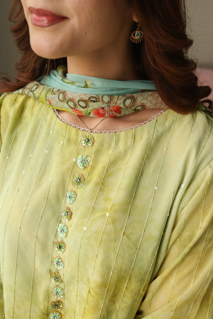 CITRON 2-piece georgette dress