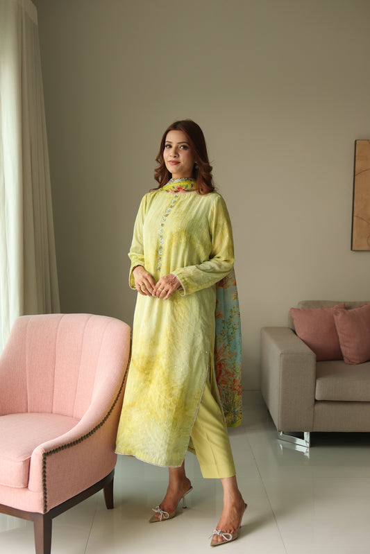 CITRON 2-piece georgette dress